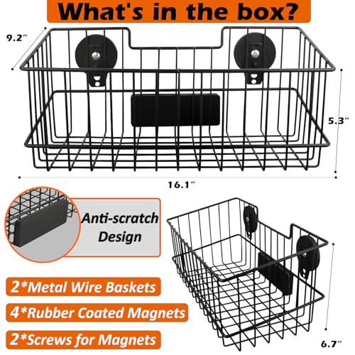 Heavy Duty Magnetic Basket (2 Count)