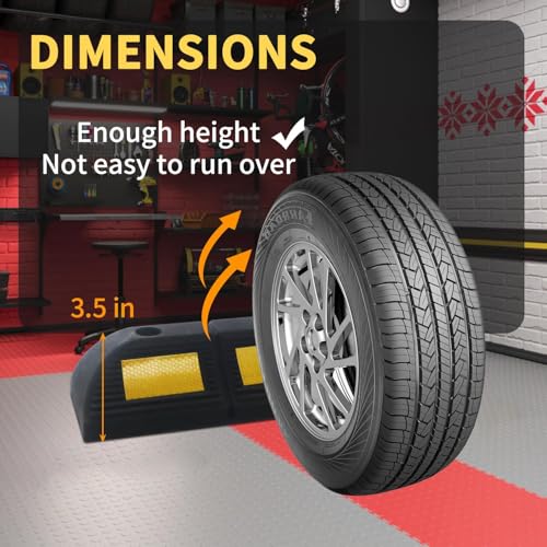 Rubber Parking Stopper for Garage 1 Pack