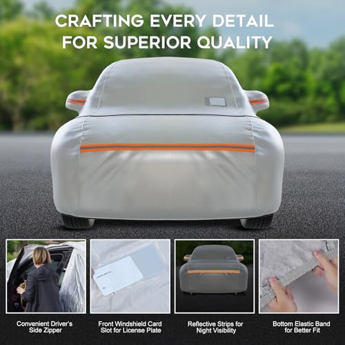 Heavy Duty SUV Car Cover Waterproof All Weather for Automobiles