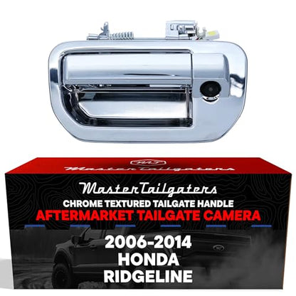 Chrome Tailgate Handle with Backup Camera Replacement for Honda Ridgeline