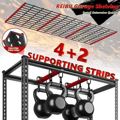 6 Tier Adjustable Heavy Duty Metal Shelving for Garage Warehouse