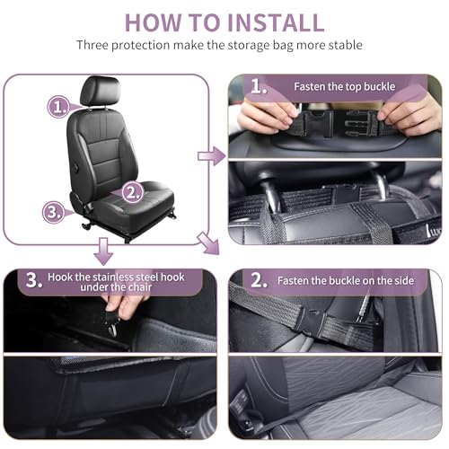Car Backseat Organizer with Touch Screen Tablet Holder (22.9281 Ounce)