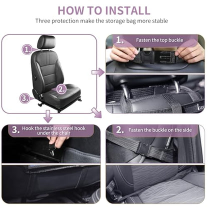 Car Backseat Organizer with Touch Screen Tablet Holder (22.9281 Ounce)
