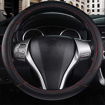 Leather Car Steering Wheel Cover