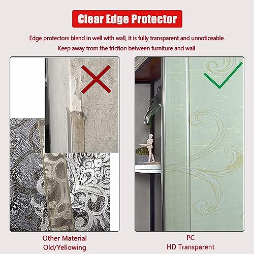 Self Adhesive Clear Wall Corner Protector (2 Count)
