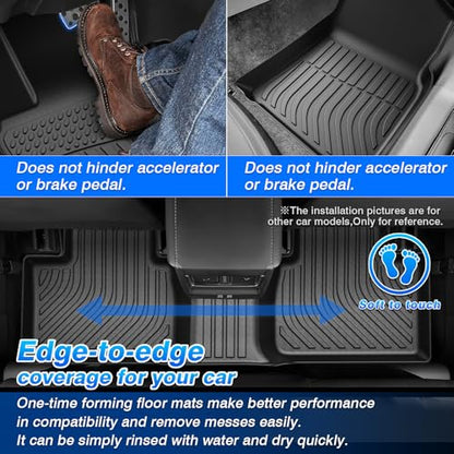Floor Mats Compatible with Spark Accessories All Weather Floor Mat for 2016