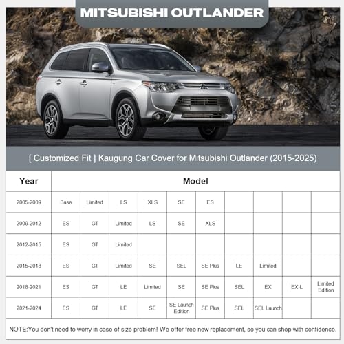 Waterproof Car Cover Custom Fit Mitsubishi Outlander 2007