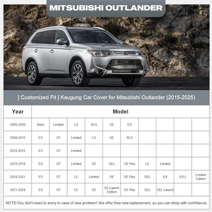 Waterproof Car Cover Custom Fit Mitsubishi Outlander 2007