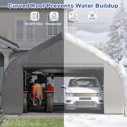 20x30 FT Reinforced Heavy Duty Carport