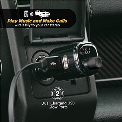 BTFM4 SP1 BTFREQ Universal Bluetooth Handsfree Car Kit with FM Transmitter and Dual USB Ports