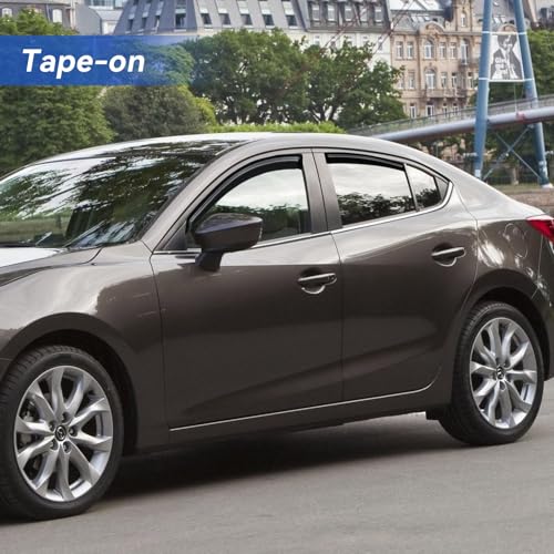 Window Visors Rain Guards for 2010 2011 2012 2013 Mazda 3 Sedan