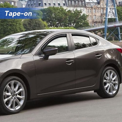 Window Visors Rain Guards for 2010 2011 2012 2013 Mazda 3 Sedan