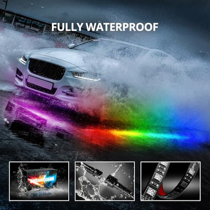 Aura DreamColor Underglow Chasing Light Kit with APP & Remote Control (4 Count)