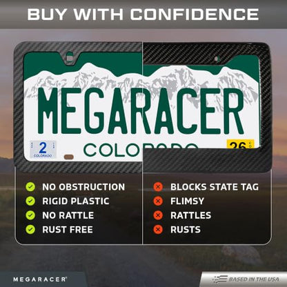 Weatherproof Thin License Plate Frame