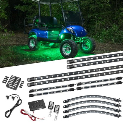 12pc Million Color LED Golf Cart Underglow Kit for 12V 4