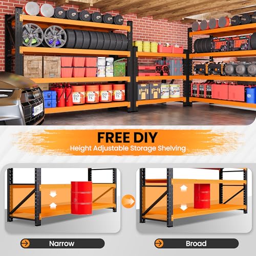 48” Wide Heavy Duty Metal Garage Shelving