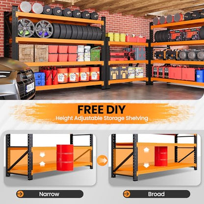 48” Wide Heavy Duty Metal Garage Shelving