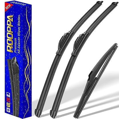 3 Wipers Fits Hyundai Kona 2018