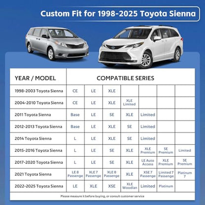 10 Layers Minivan Car Cover Custom Fit for Toyota Sienna