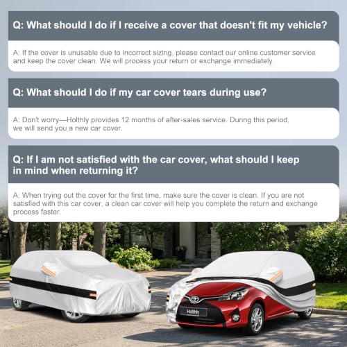 10 Layers Hatchback Car Cover Custom Fit for Toyota Yaris