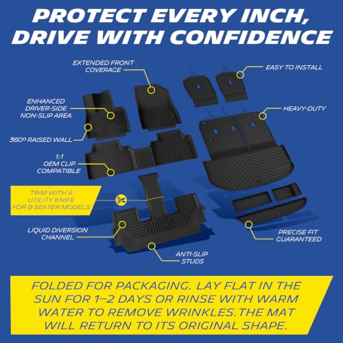 Vehicle Mats for 2027 Kia Telluride Gas 7