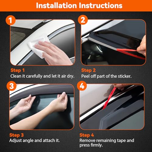 Rain Guards Window Visors Compatible with 2022