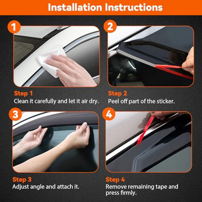 Rain Guards Window Visors Compatible with 2023