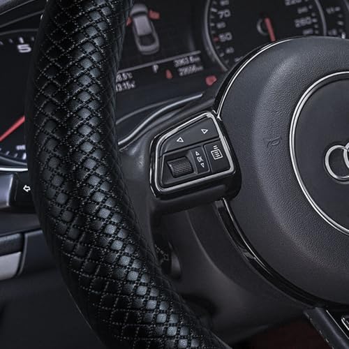 Heavy Duty Pure Cowhide Steering Wheel Cover