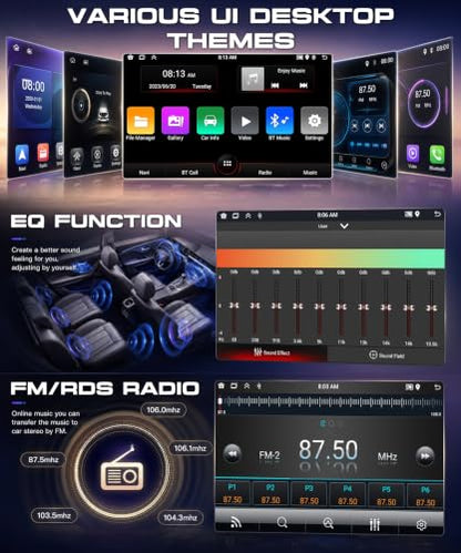 Motorized 10.4inch Single Din Radio with Wireless Carplay