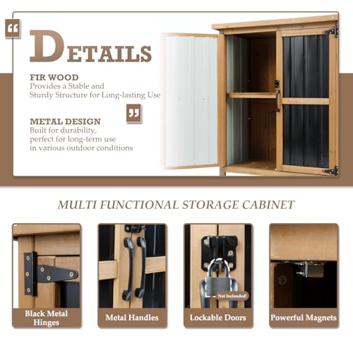 Small Outdoor Storage Cabinet for Patio