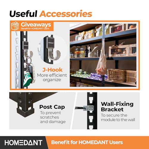 28" W 5 Tier Heavy Duty Garage Shelving Adjustable Metal Rack Storage Shelves Standing Shelf Unit Organizers Pantry Closet Black 2Pack