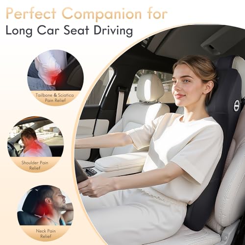 Lumbar Support with Car Headrest Pillow 2