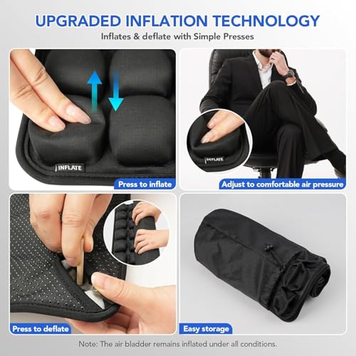 Inflatable Seat Cushion with Press