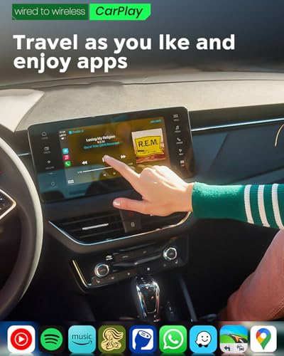 Wireless Carplay Adapter for Apple 2026 Upgrade Mini Apple carplay Fast & Stable