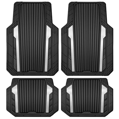 Heavy Duty Rubber Car Mats Metallic