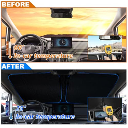 Foldable Front Windshield Sunshade for Honda Odyssey 2018