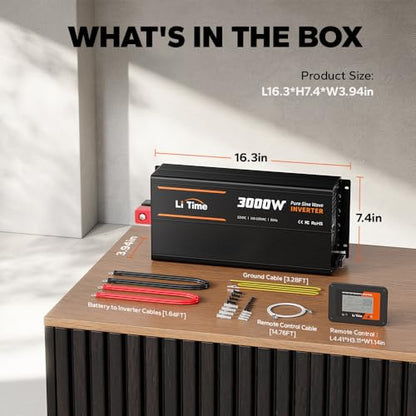 3000W Pure Sine Wave Power Inverter