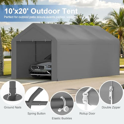 Carport 10x20 Heavy Duty Portable Garage w