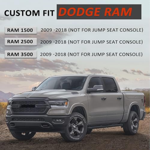Center Console Cover Armrest Cover Cushion Fits Dodge RAM 1500 2500 3500 2009 2010 2011 2012 2013 2014 2015 2016 2017 2018