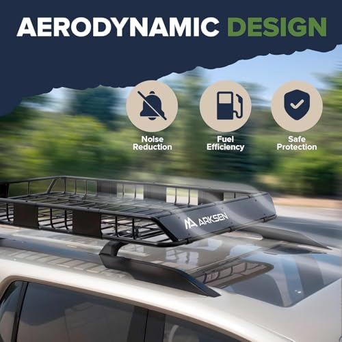 64" x 39" x 5" Roof Rack Cargo Basket with Bag
