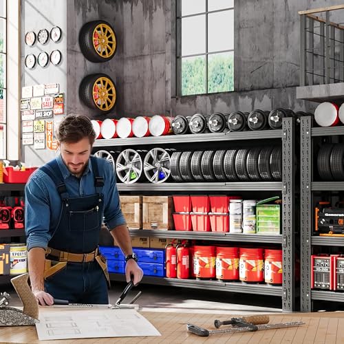 60" W Metal Shelving Heavy Duty (4 Count)