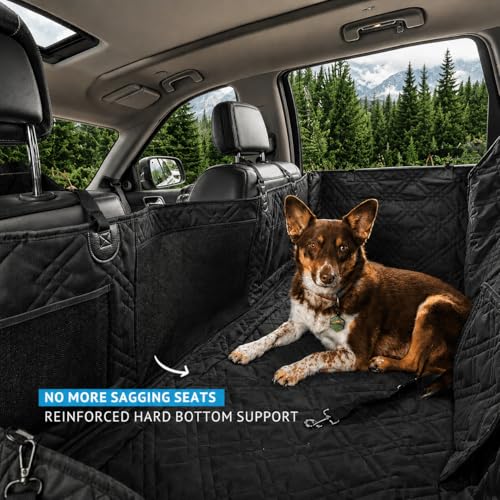 Bulldogology Hard Bottom Dog Seat Cover for Back Seat