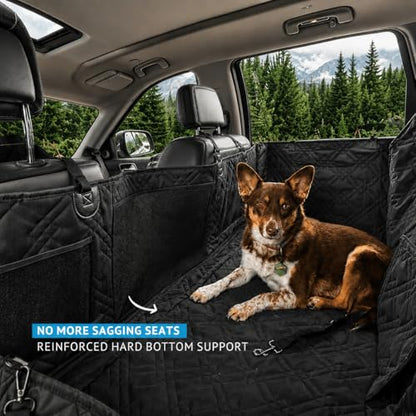 Bulldogology Hard Bottom Dog Seat Cover for Back Seat