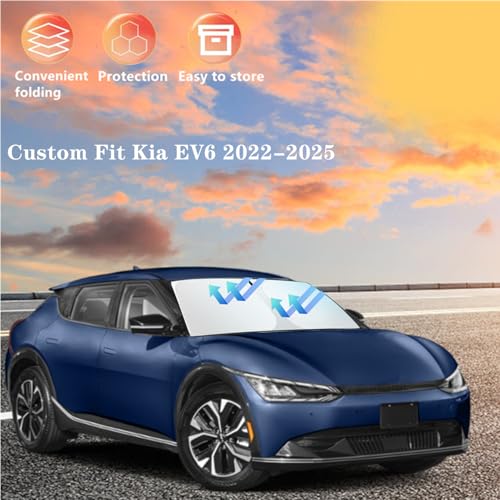 Windshield Sun Shade for Kia EV6 2022 2023 2024 2025 4