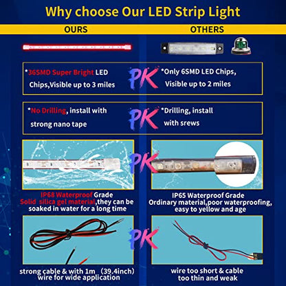 Car Led Strip Lights (4 Count)