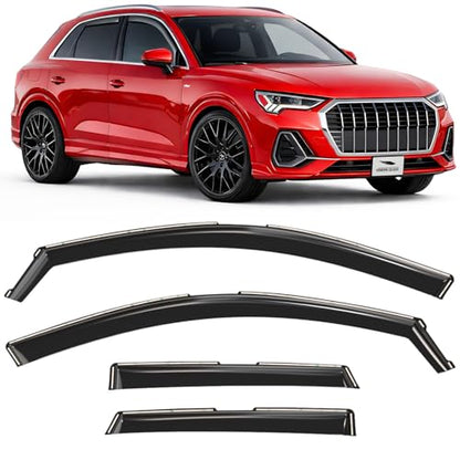 in Channel Extra Durable Rain Guards for Audi Q3 2019 (4 Count)