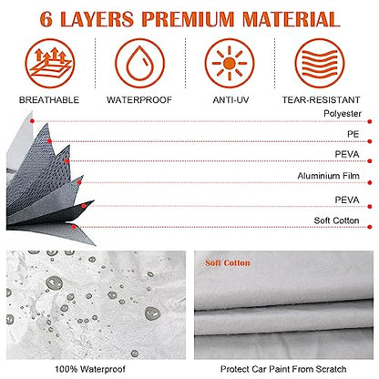 6 Layers Waterproof Car Covers Replace for 2004
