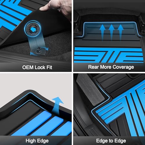 Rubber Floor Mats for Nissan Rogue 2021
