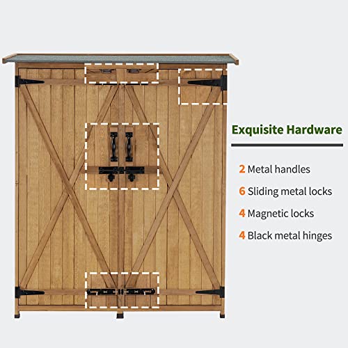 Outdoor Storage Cabinet with Shelves