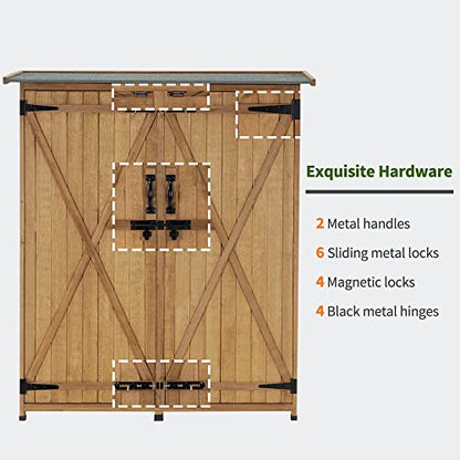 Outdoor Storage Cabinet with Shelves